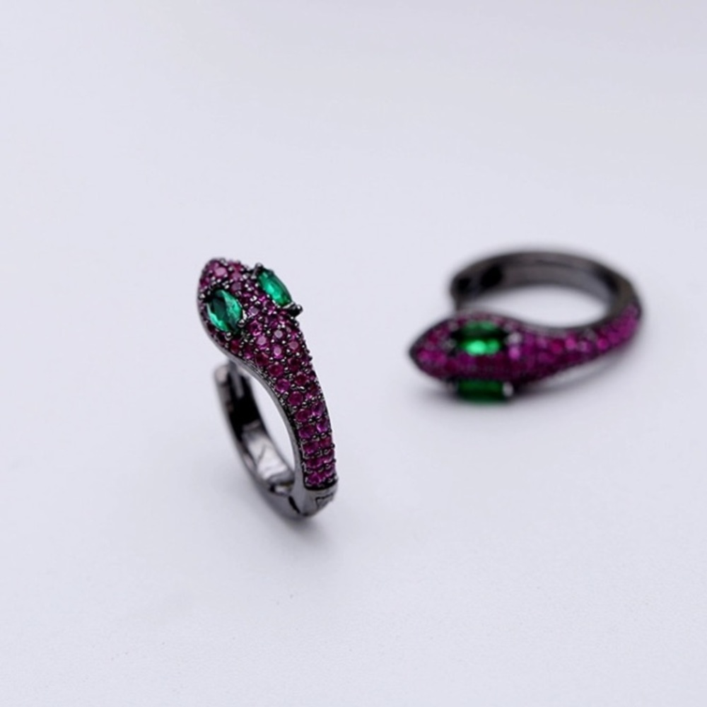 5⭐️ BESTSELLER Pave Snake Earrings